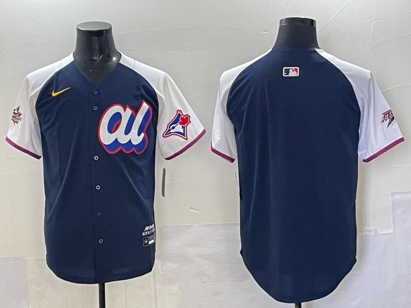 Men 2025 Toronto Blue Jays blank Blue Nike MLB All Star Jersey 001->women nfl jersey->Women Jersey